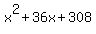 x%5E2%2B36x%2B308