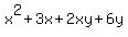x%5E2%2B3x%2B2xy%2B6y