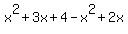 x%5E2%2B3x%2B4-x%5E2%2B2x