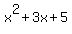 x%5E2%2B3x%2B5
