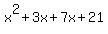 x%5E2%2B3x%2B7x%2B21