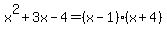 x%5E2%2B3x-4=%28x-1%29%28x%2B4%29