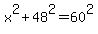 x%5E2%2B48%5E2=60%5E2