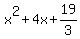 x%5E2%2B4x%2B19%2F3