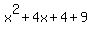 x%5E2%2B4x%2B4%2B9