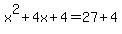 x%5E2%2B4x%2B4=27%2B4
