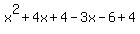 x%5E2%2B4x%2B4-3x-6%2B4
