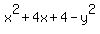 x%5E2%2B4x%2B4-y%5E2