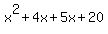 x%5E2%2B4x%2B5x%2B20