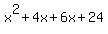 x%5E2%2B4x%2B6x%2B24
