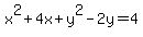 x%5E2%2B4x%2By%5E2-2y=4