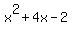 x%5E2%2B4x-2