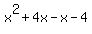 x%5E2%2B4x-x-4
