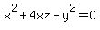 x%5E2%2B4xz-y%5E2=0