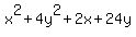 x%5E2%2B4y%5E2%2B2x%2B24y
