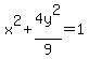 x%5E2%2B4y%5E2%2F9=1