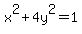 x%5E2%2B4y%5E2+=+1