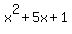 x%5E2%2B5x%2B1