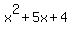 x%5E2%2B5x%2B4