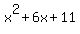 x%5E2%2B6x%2B11