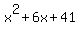 x%5E2%2B6x%2B41