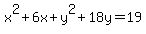 x%5E2%2B6x%2By%5E2%2B18y=19