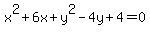 x%5E2%2B6x%2By%5E2-4y%2B4=0