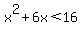 x%5E2%2B6x%3C16