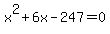 x%5E2%2B6x-247=0