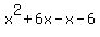 x%5E2%2B6x-x-6