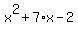 x%5E2%2B7%2Ax-2