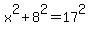 x%5E2%2B8%5E2=17%5E2