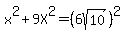 x%5E2%2B9X%5E2=+%286sqrt%2810%29%29%5E2