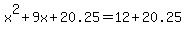 x%5E2%2B9x%2B20.25=12%2B20.25