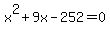x%5E2%2B9x-252=0
