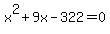 x%5E2%2B9x-322=0