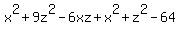 x%5E2%2B9z%5E2-6xz%2Bx%5E2%2Bz%5E2-64