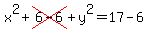 x%5E2%2Bcross%286-6%29%2By%5E2=17-6