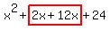 x%5E2%2Bhighlight%282x%2B12x%29%2B24