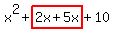x%5E2%2Bhighlight%282x%2B5x%29%2B10
