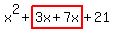 x%5E2%2Bhighlight%283x%2B7x%29%2B21