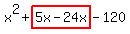 x%5E2%2Bhighlight%285x-24x%29-120