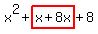 x%5E2%2Bhighlight%28x%2B8x%29%2B8