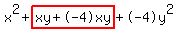 x%5E2%2Bhighlight%28xy%2B-4xy%29%2B-4y%5E2