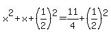 x%5E2%2Bx%2B%281%2F2%29%5E2=11%2F4%2B%281%2F2%29%5E2