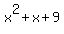 x%5E2%2Bx%2B9