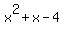 x%5E2%2Bx-4