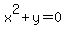 x%5E2%2By=0
