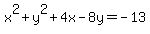x%5E2%2By%5E2%2B4x-8y+=+-13