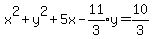 x%5E2%2By%5E2%2B5x-expr%2811%2F3%29y=10%2F3